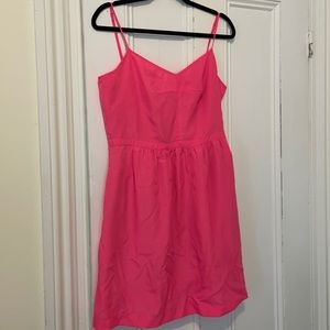 J.Crew vibrant pink dress